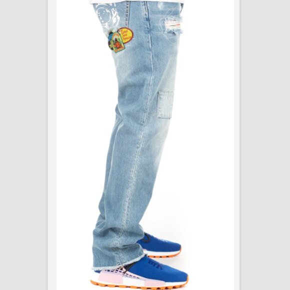 BILLIONAIRE BOYS CLUB Men's Co-Pilot Rip & Repair Straight Leg Jeans Sz 30 NWT - Picture 4 of 7